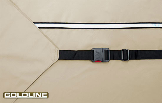 Heavy duty rear tension flags and 2 inch XT strap create custom - like fit.