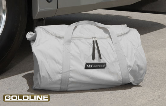 Executive duffle bag is provided for easy carrying and storage.