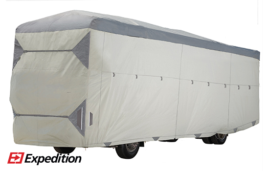 Zippered panels along full length of both sides and rear of the cover.