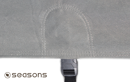 Heavy duty quick detach buckles make installation and removal easier.
