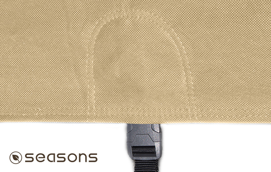 Heavy duty quick detach buckles make installation and removal easier.