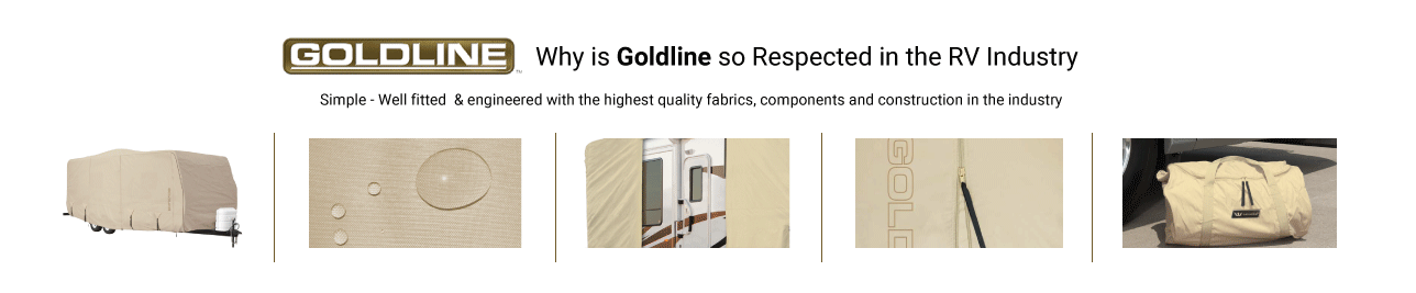 RV Covers Goldline Banner